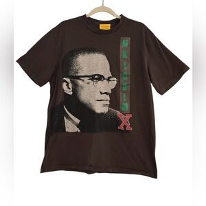 Shoe Palace Men’s Graphic Tee Shirt Brown Malcom X Size Large